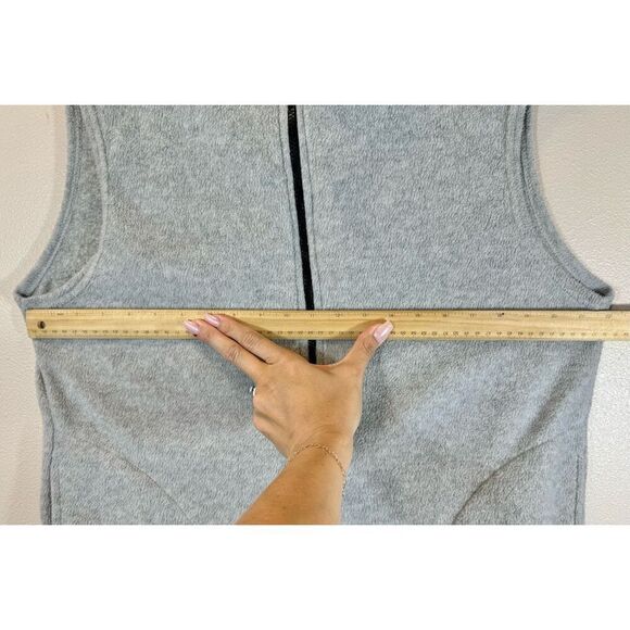 Vintage Made in the USA Fleece Zip Up High Collar Men's Vest Large - Picture 8 of 9